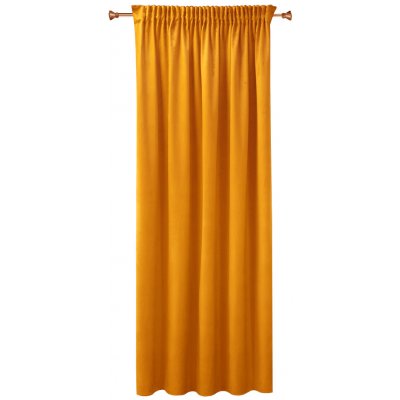 Jednobarevný hotový závěs Bella žlutá 150x160 – Sleviste.cz