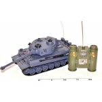 Teddies RC Tank TIGER I plast 33cm 27MHz RTR na baterie+dobíjecí pack se zvukem a světlem 1:28 – Zbozi.Blesk.cz