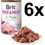 Brit Paté & Meat Puppy Chicken & Turkey 6 x 400 g – Hledejceny.cz