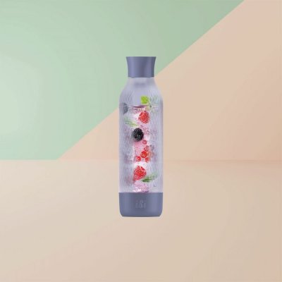 Láhev k výrobníku sodovky iSi TWIST & SPARKLE Virtuoso fialová – Zboží Mobilmania