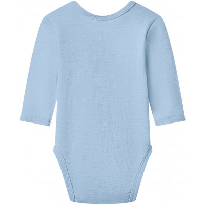 Lupilu Dětské body s dlouhými rukávy z merino vlny a hedvábí modrá – Hledejceny.cz