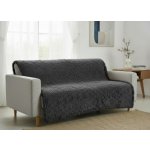 Mybesthome Přehoz na sedačku - pohovku TERCA tmavě šedá 170x210 cm – Hledejceny.cz