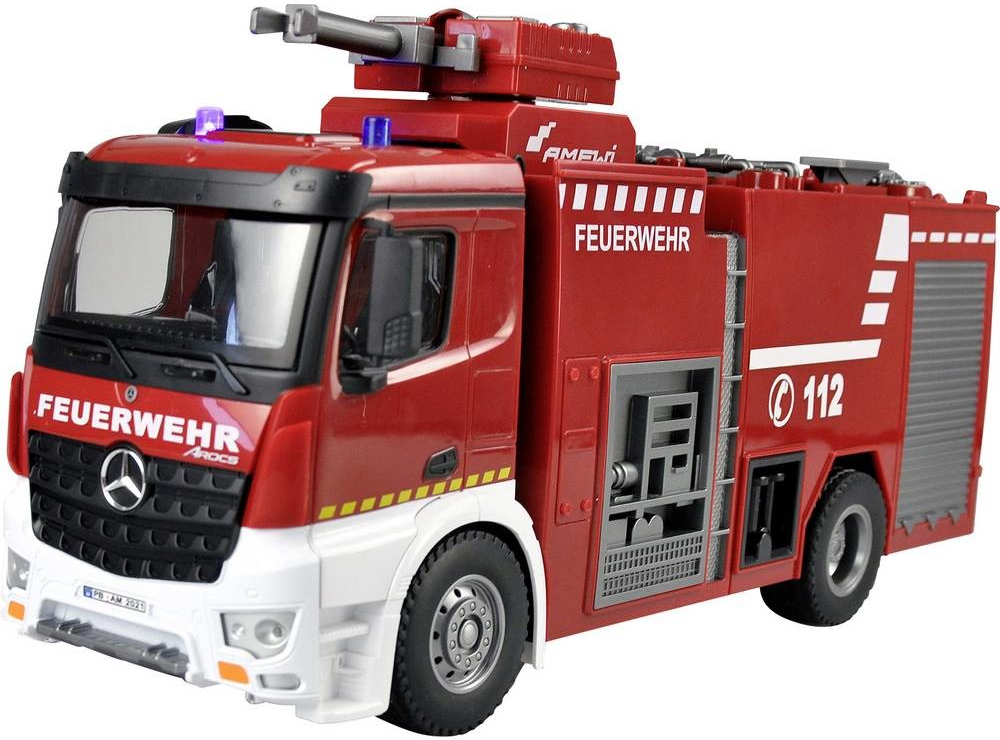 Amewi 22503 Mercedes Benz Feuerwehr-Löschfahrzeug Lizenzfahrzeug RC model nákladního automobilu 100% RtR vč. aku 1:18