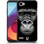 HEAD CASE plastový obal na mobil LG Q6 / Q6 PLUS vzor Zvíře kreslená tvář 2 gorila (Pouzdro plastové HEAD CASE na mobil LG Q6 / Q6 PLUS vzor Zvíře kreslená tvář 2 gorila) – Zboží Živě