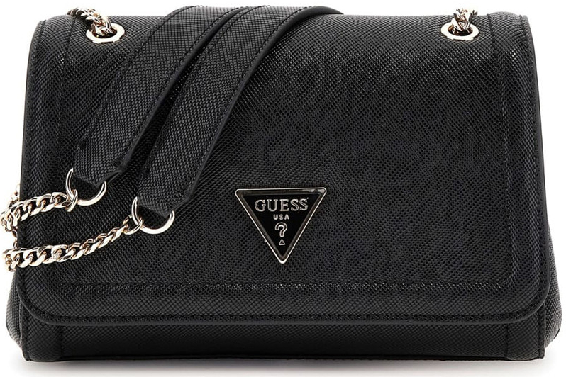 Guess taška NOELLE CONVERTIBLE XBODY FLAP HWZG7879210-BLA Černá