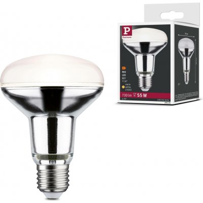 Paulmann P 29055 Standard 230V LED reflektor R80 10W 2700K stříbrná – Hledejceny.cz