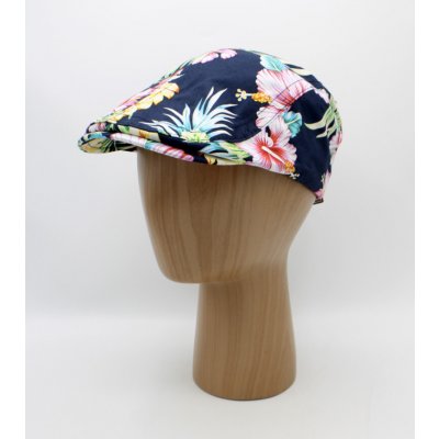Fiebig Headwear since 1903 letní bavlněná modrá bekovka s tropickým vzorem – Hledejceny.cz