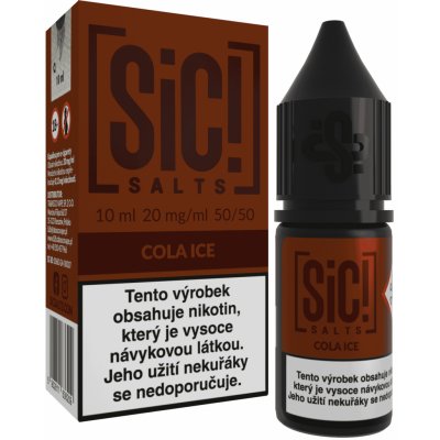 Sic!Salts Salt Cola Ice 10 ml 20 mg – Zboží Dáma