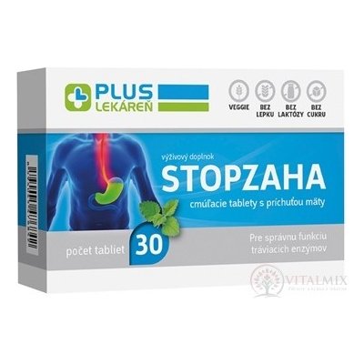 Plus Lékárna Stopzaha cucavé tablety s příchutí máty 30 tablet – Hledejceny.cz