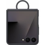 Samsung Z Flip7 Silikonový kryt s držákem na prst černý EF-PF766TBEGWW – Zboží Živě