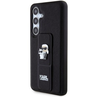 Karl Lagerfeld Saffiano Grip Stand Metal Logo Samsung Galaxy S24 černé – Zboží Živě