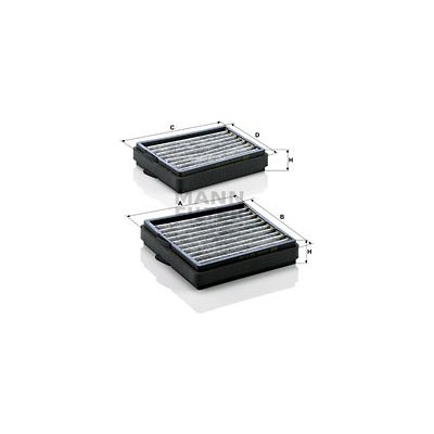 MANN-FILTER Filtr, vzduch v interiéru CUK20000-2 – Hledejceny.cz