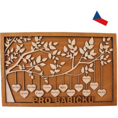 ASIR Dřevená dekorace na zeď STROM ŽIVOTA kov 72 cm – Sleviste.cz