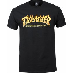 Thrasher tričko Fire Logo black