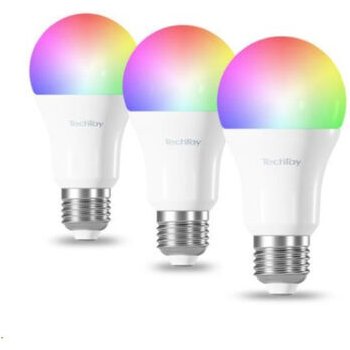 TechToy Chytrá žárovka 9W E27 RGB ZigBee 3ks TSL-LIG-A70ZB-3PC