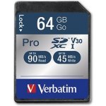 Verbatim Pro U3 SDXC 64 GB 47022 – Zboží Mobilmania