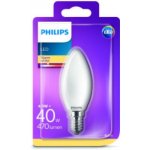 Philips žárovka LED svíčka, 4,3W, E14, teplá bílá – Hledejceny.cz