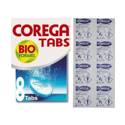 Corega TABS BIO Čistící tablety 8 ks CRGT08BIO