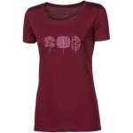 Progress VINKA TREES dámské merino triko vínový melír – Hledejceny.cz