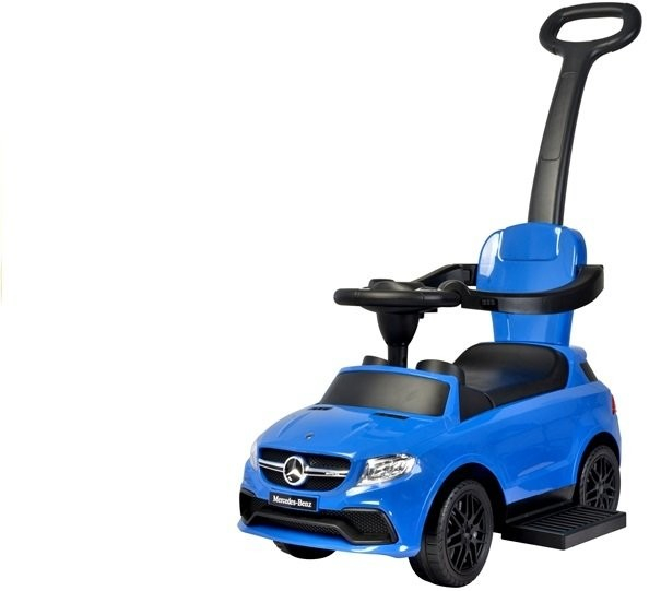 Mamido Mercedes-Benz s vodící tyčí 3v1 modré
