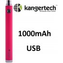 Kangertech EVOD baterie s USB Pink 1000mAh