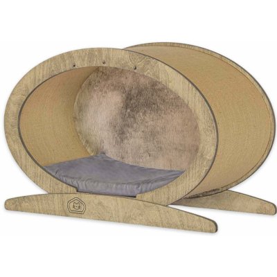 kocicibydleni.cz Ellipse pelíšek antik camel 70 x 32 x 47 cm – Zboží Mobilmania