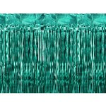 Párty závěs s třásněmi “LAHVOVĚ ZELENÝ”, 100x200 cm – Zboží Dáma