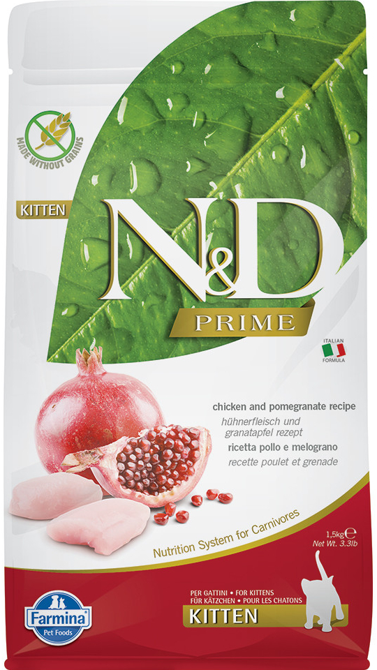 N&D PRIME Kitten Chicken & Pomegranate 2 x 1,5 kg