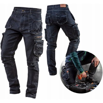 Neo Tools 81-229 pracovní kalhoty Denim 5 kapes modré – Zboží Dáma