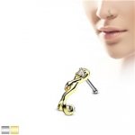 Piercingate piercing do nosu PNO00254 čirá – Zboží Dáma