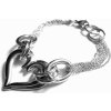 Náramek Steel Jewelry náramek srdce z chirurgické oceli NR140114