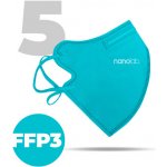 Nanolab bezpečný nano respirátor FFP3 dámský modrý 5 ks – Zboží Dáma