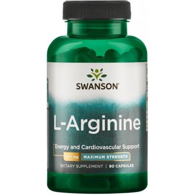 Swanson Super Strength L-Arginin 850 mg 90 kapslí