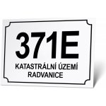 Domovní číslo - EVIDENČNÍ EVIDENČNÍ Domovní číslo, 20 x 14 cm, Plast tl. 2 mm, Kód: 26527 – Sleviste.cz