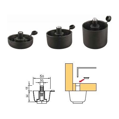 Strong Kluzák s rektifikací výška 42 mm černý – Sleviste.cz