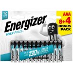 Energizer MAX Plus AAA 12 ks EM010 – Hledejceny.cz