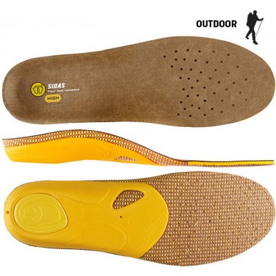 Sidas 3Feet Outdoor High Vložky do bot žlutá – Zboží Mobilmania