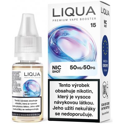 Liqua Nic Shot Booster PG50/VG50 10 ml 15 mg – Zboží Mobilmania