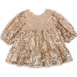 Konges Slojd šaty s dlouhým rukávem a flitry LILA Gold Glitter – Hledejceny.cz