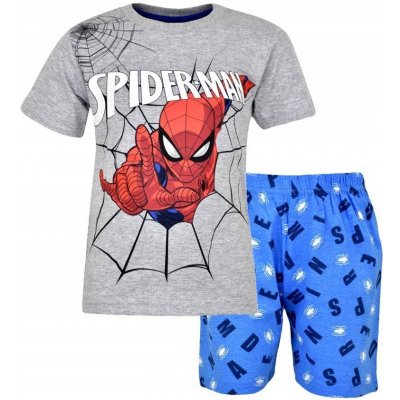 Chlapecké pyžamo Spiderman šedá modrá