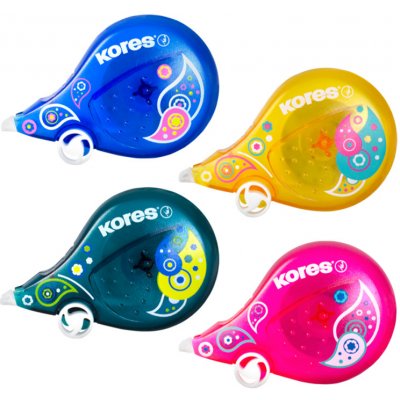 SCOOTER Kores Korekční strojek barevný Paisley 8 m × 4,2 mm – Sleviste.cz