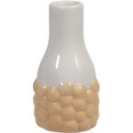 VÁZA BUBLINKY KERAMIKA 6x11,5CM BIELOORANŽOVÁ – Hledejceny.cz