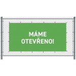 Jansen Display Standardní banner na plot 300 x 140 cm otevřeno čeština zelené – Zbozi.Blesk.cz