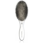 Olivia Garden Expert Care Oval oválný kartáč na vlasy s kančími a nylonovými štětinami stříbrný – Zboží Dáma