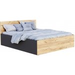 DobreSny Panama se zvedacím dřevěným roštem šedá dub – Sleviste.cz