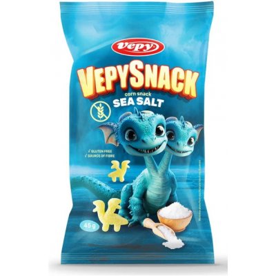 Vepy Vepysnack Kukuřičný snack s mořskou solí bez lepku 45 g – Sleviste.cz