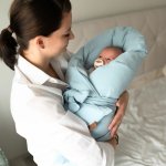 Péřová mušelínová zavinovačka světle modrá – Hledejceny.cz