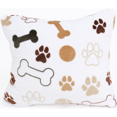 MKLuzkoviny.cz mikroplyš Exclusive Psí tlapky bílé 40 x 40 cm – Zboží Dáma