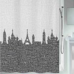 Spirella URBAN motiv město šedý 180 x 200 cm – Zboží Dáma