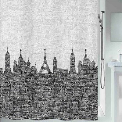 Spirella URBAN motiv město šedý 180 x 200 cm – Zboží Dáma